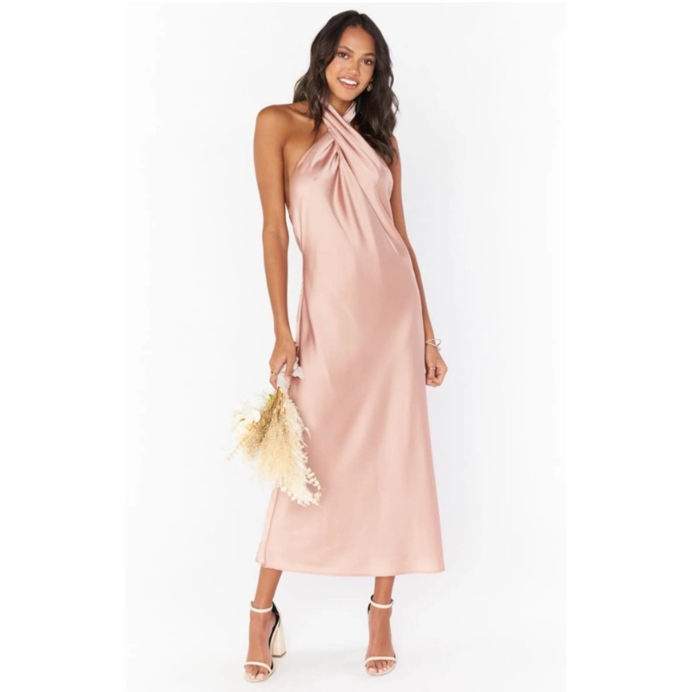 SHOW ME YOUR MUMU Jasmine dress in rose gold